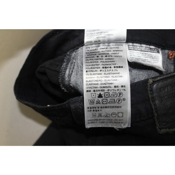 Levi's Premium Jeans Women's 26 Black Wedgie Straight Button Fly Denim - Picture 5 of 6